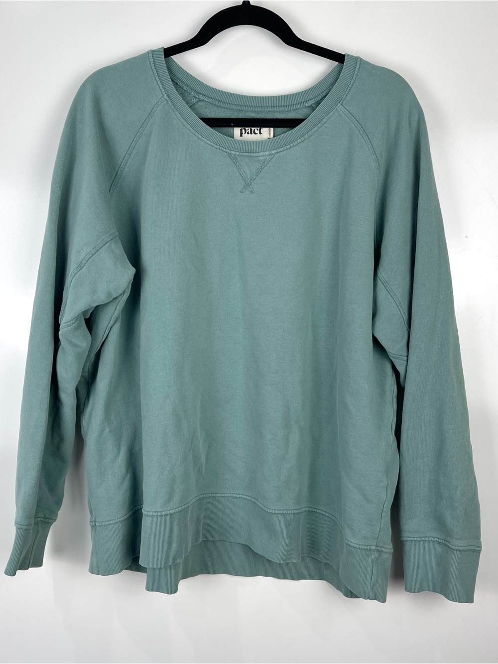 PACT Crewneck Sweatshirt Organic Cotton Pullover Long Sleeve Women's XXL